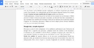 google documents - module complémentaire