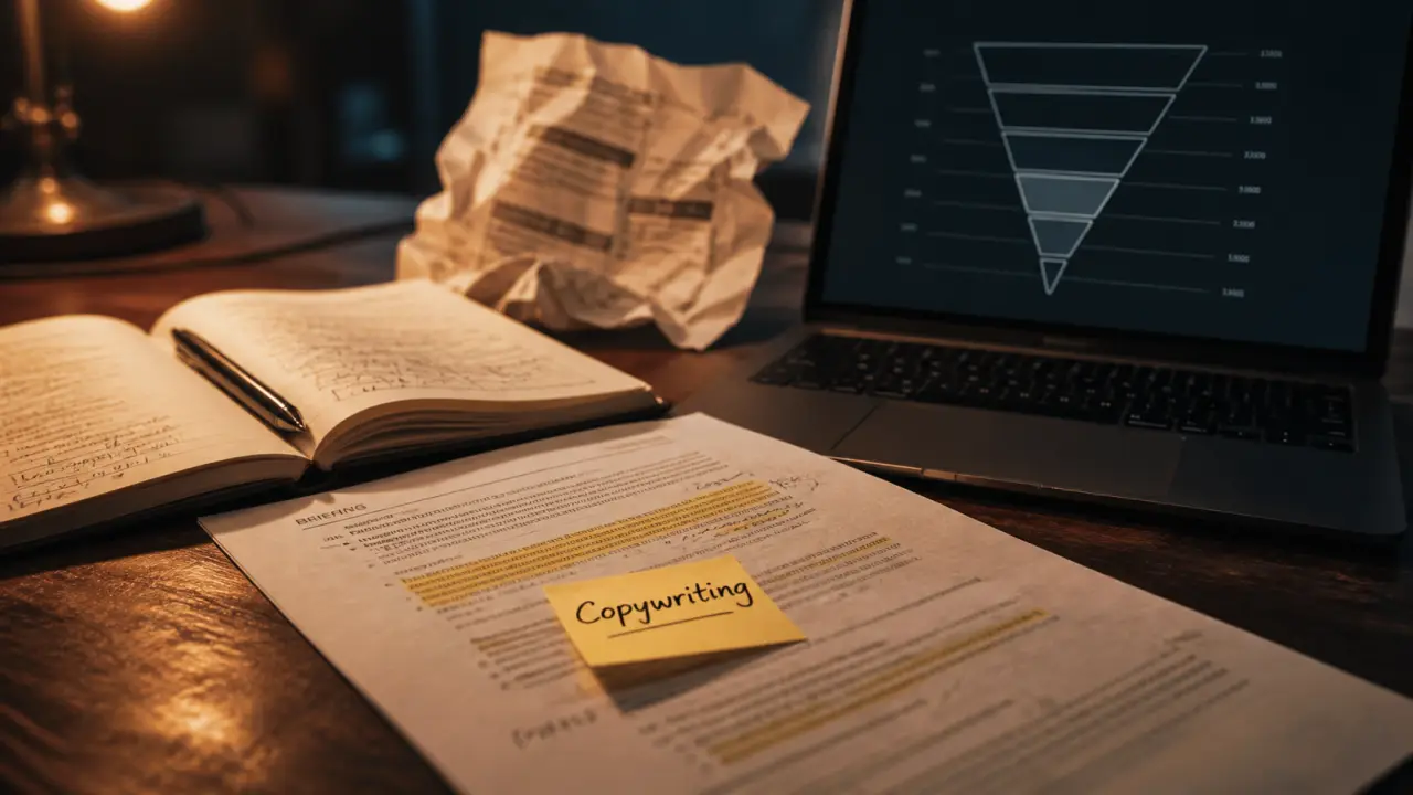 Copywriting jobs : bureau freelance, carnet, et entonnoir de conversion