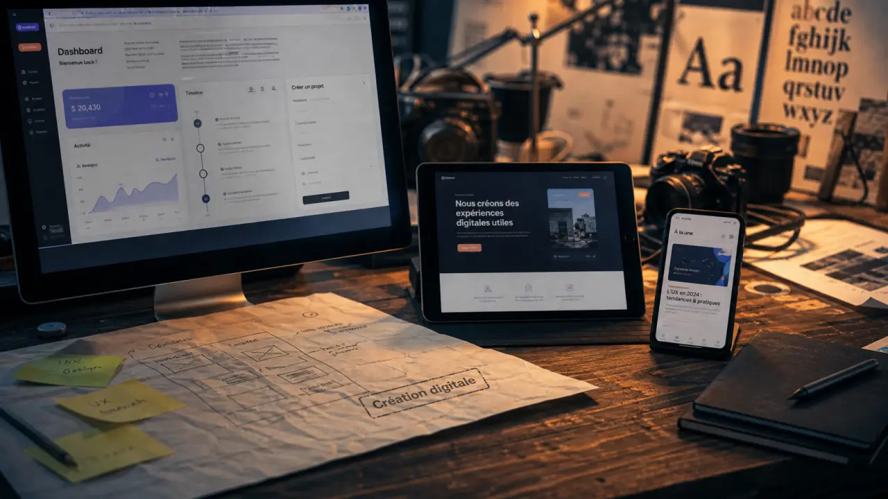 Creation digitale c’est quoi : design UX, contenus et performance sur écran