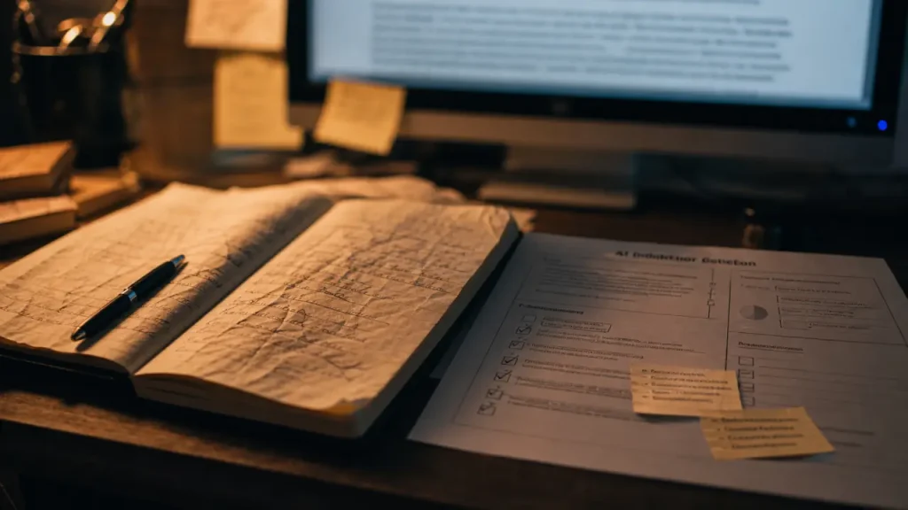 Enlever l'ia d'un texte : carnet, checklist et écriture pour humaniser le contenu