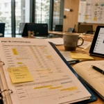 Plan de communication exemple : objectifs, canaux et KPI en réunion