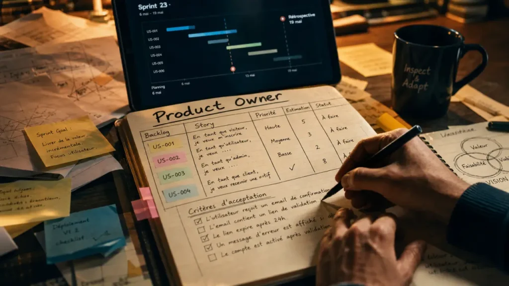 Product owner freelance : priorisation du backlog, tarifs et critères de sélection