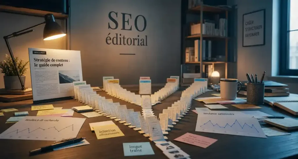 SEO éditorial : l’effet domino qui transforme un article isolé en trafic durable