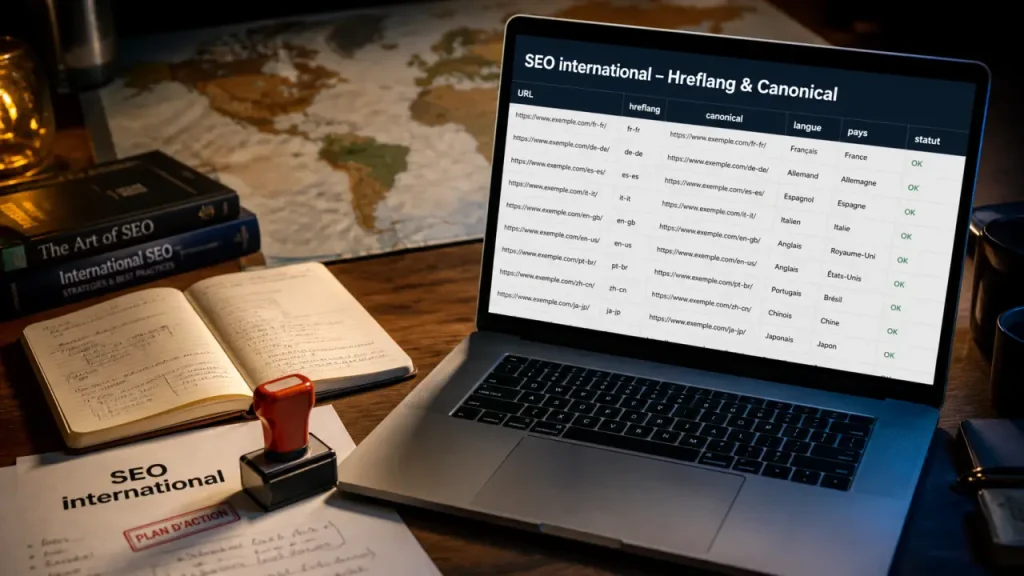 Une stratégie SEO international se décide d’abord sur les pays, l’URL et hreflang
