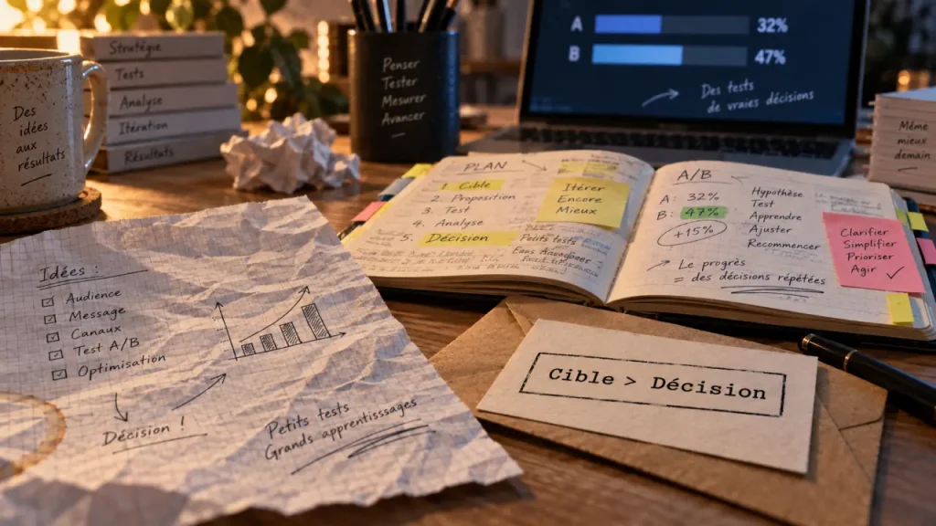 Apprendre le copywriting passe par la cible, la pratique et la mesure