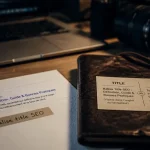 SEO title : titres SEO et clics sur ordinateur et papier