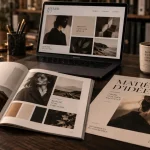 Devenir graphiste freelance : portfolio graphique et devis sur bureau